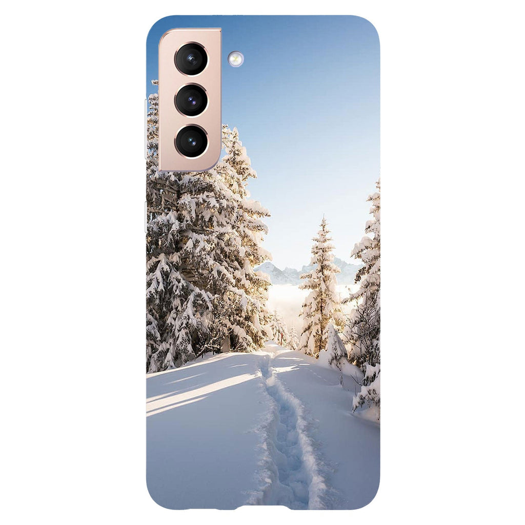 Husa Samsung Galaxy S21 FE model Snow Path Switzerland, Silicon, TPU, Viceversa