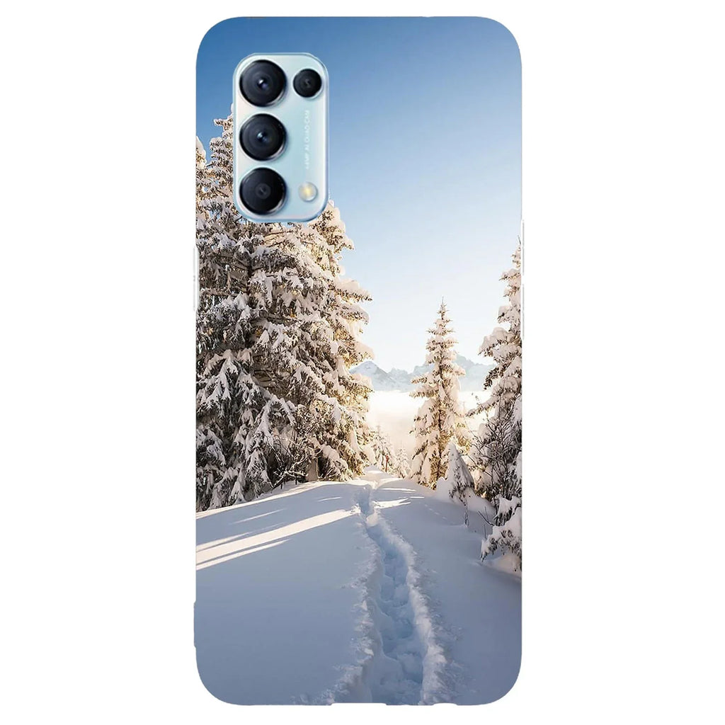 Husa compatibila cu Oppo A93 5G model Snow Path Switzerland, Silicon, TPU, Viceversa - Viceversa