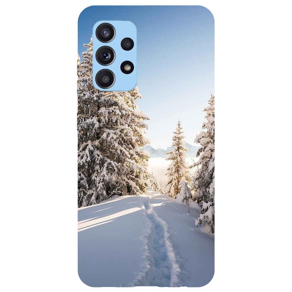 Husa compatibila cu Samsung Galaxy A73 5G model Snow Path Switzerland, Silicon, TPU, Viceversa