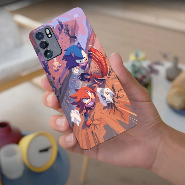 Husa compatibila cu Oppo A74 4G model Sonic Mania, Silicon, TPU, Viceversa - Viceversa