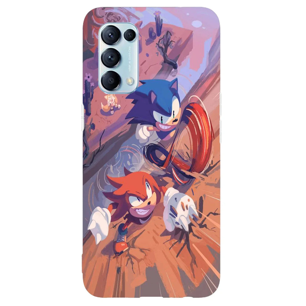 Husa compatibila cu Oppo A74 4G model Sonic Mania, Silicon, TPU, Viceversa - Viceversa
