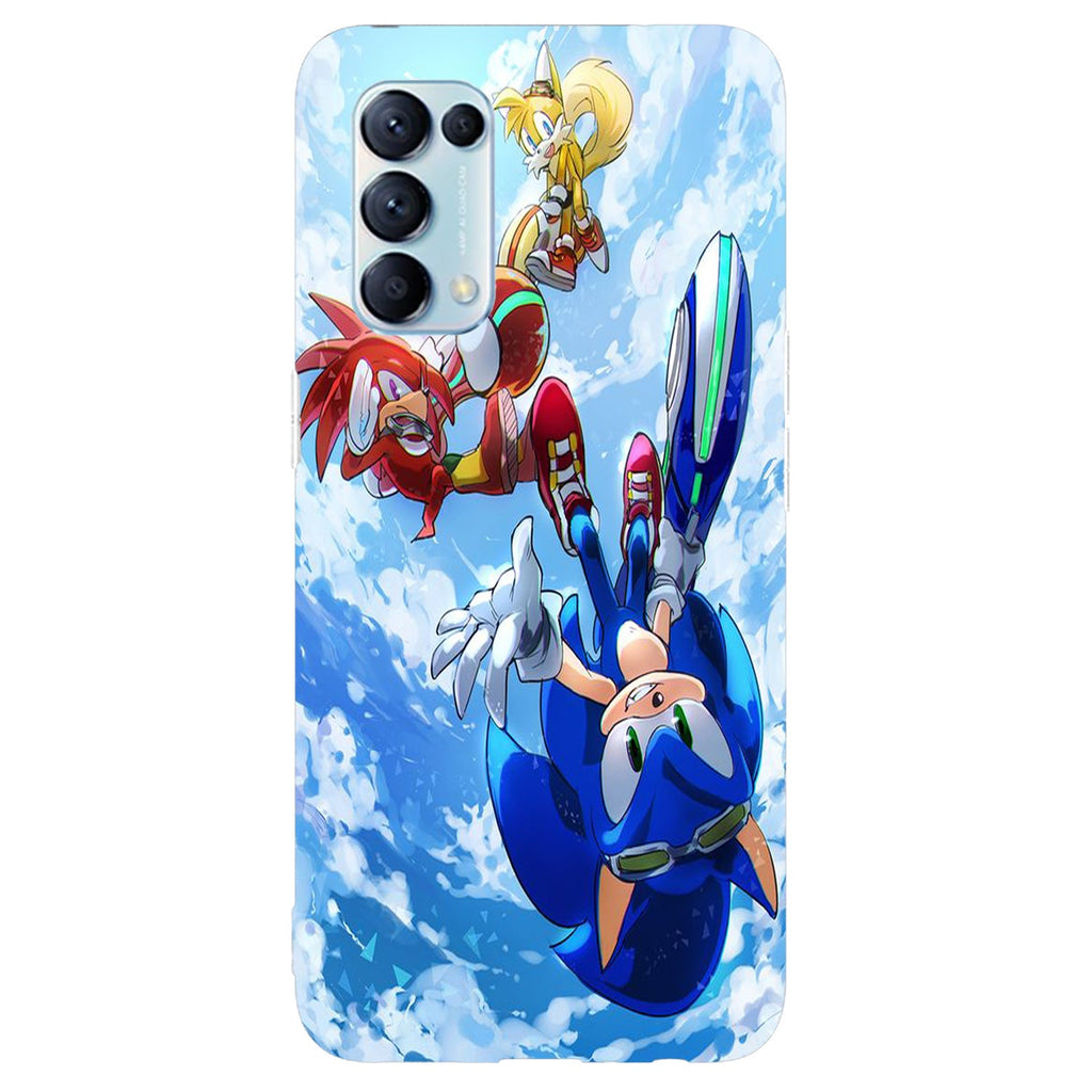 Husa compatibila cu Oppo Reno 5 4G model Sonic the Hedgehog, Silicon, TPU, Viceversa