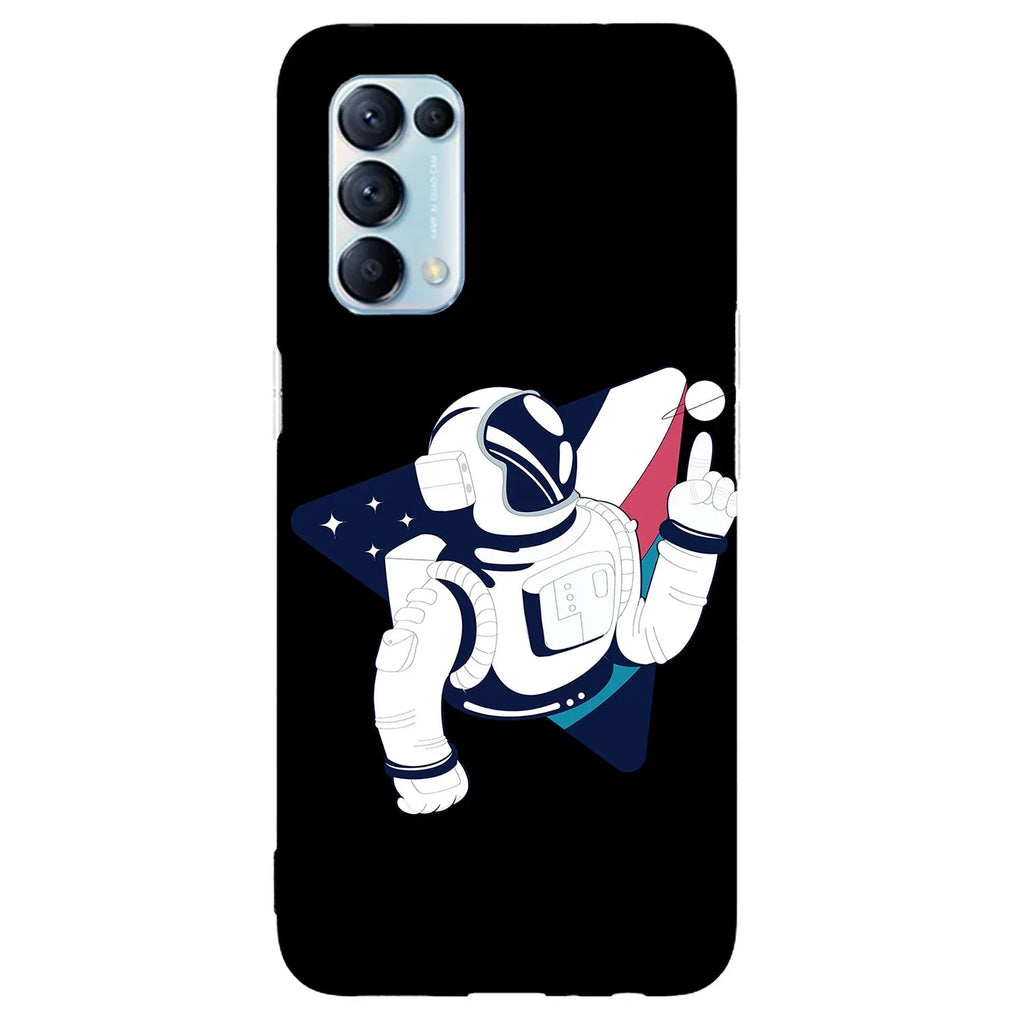 Husa compatibila cu Oppo A74 5G model Space Baller, Silicon, TPU, Viceversa - Viceversa