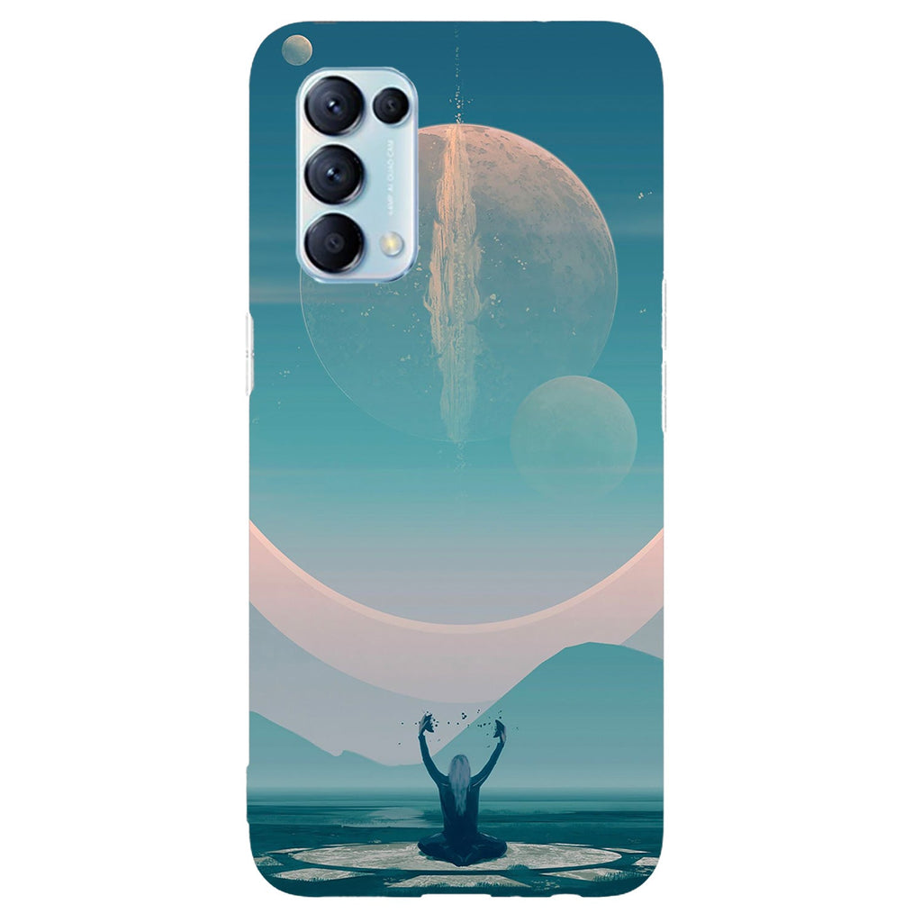 Husa compatibila cu Oppo Reno 5 4G model Space Connection, Silicon, TPU, Viceversa