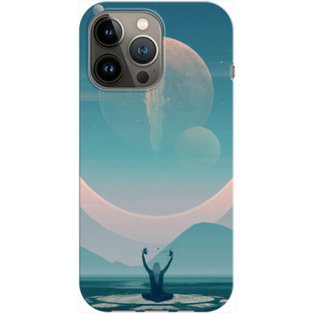 Husa compatibila cu Apple iPhone 14 Pro model Space Connection, Silicon, TPU, Viceversa - Viceversa