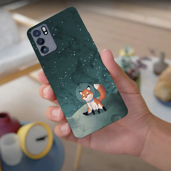 Husa compatibila cu Oppo Find X3 model Space Fox, Silicon, TPU, Viceversa - Viceversa