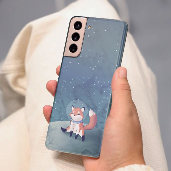 Husa Samsung Galaxy S21 FE model Space Fox, Silicon, TPU, Viceversa