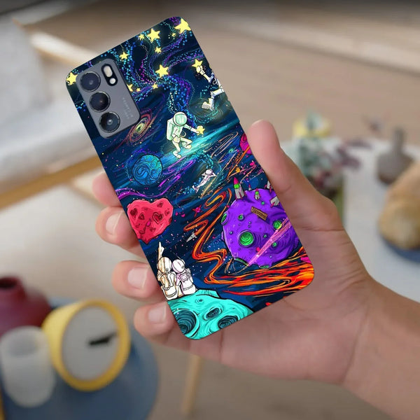 Husa compatibila cu Oppo Find X3 model Space trip, Silicon, TPU, Viceversa - Viceversa