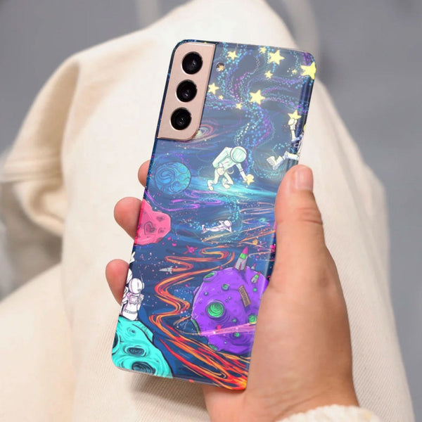 Husa Samsung Galaxy S21 FE model Space trip, Silicon, TPU, Viceversa