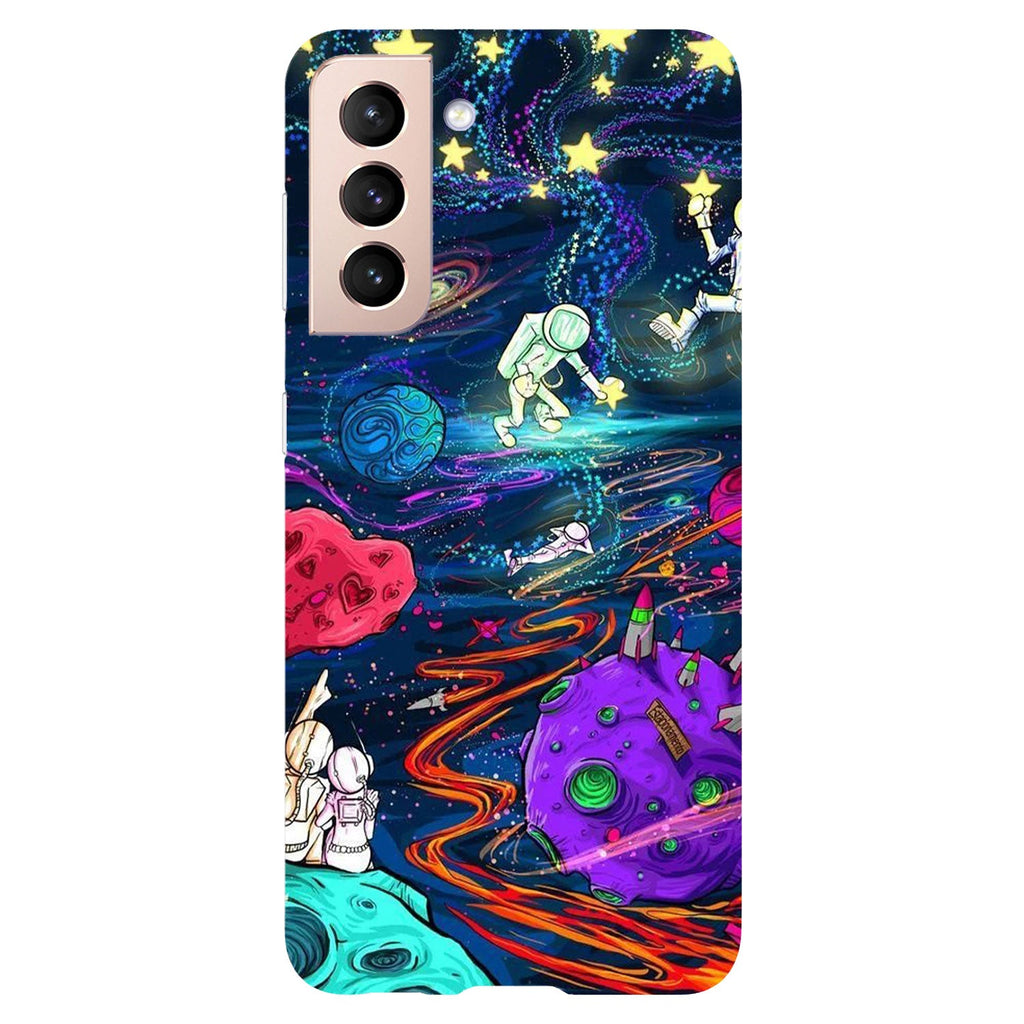 Husa Samsung Galaxy S21 FE model Space trip, Silicon, TPU, Viceversa