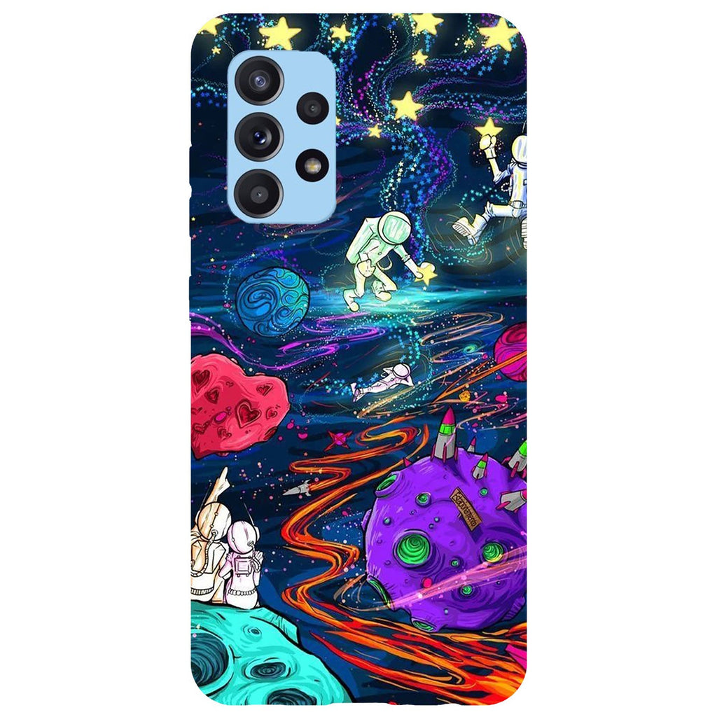 Husa Samsung Galaxy Galaxy A72 model Space trip, Silicon, TPU, Viceversa