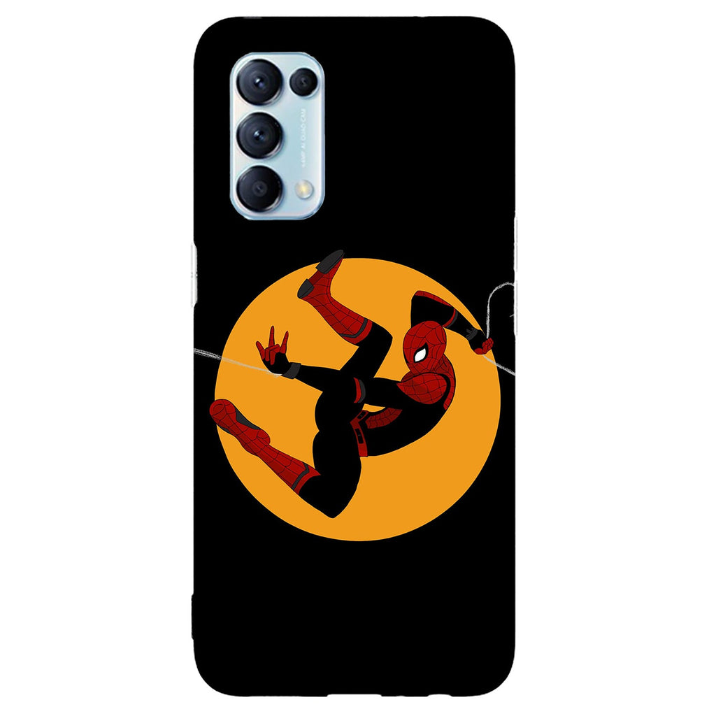 Husa compatibila cu Oppo Reno 5 4G model Spiderman Swing, Silicon, TPU, Viceversa