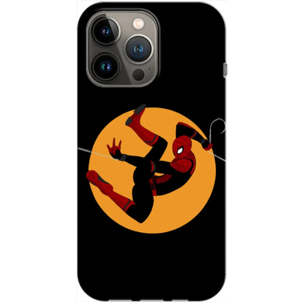 Husa compatibila cu Apple iPhone 14 Pro Max model Spiderman Swing, Silicon, TPU, Viceversa - Viceversa
