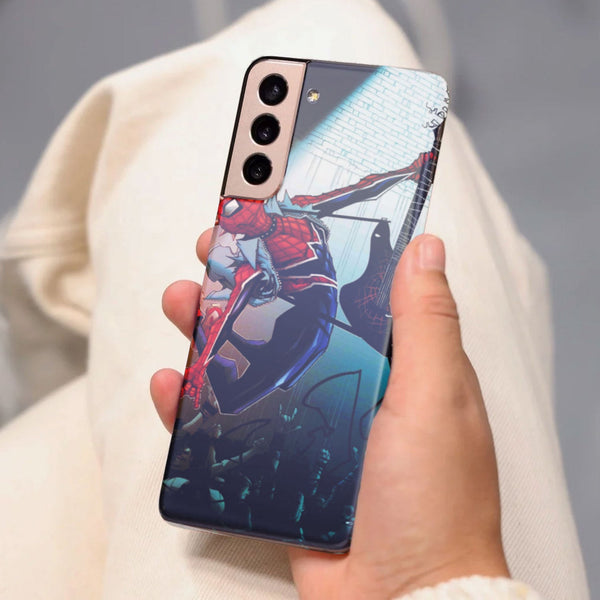 Husa compatibila cu Samsung Galaxy S21 FE model Spiderpunk, Silicon, TPU, Viceversa