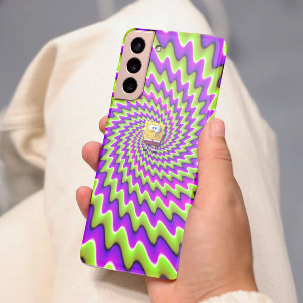 Husa compatibila cu Samsung Galaxy S21 FE model Sponge Bob, Silicon, TPU, Viceversa