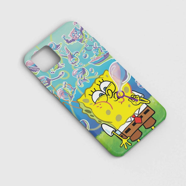 Husa compatibila cu Apple iPhone 11 Pro Max model Sponge Bob Squarepants, Silicon, TPU, Viceversa - Viceversa