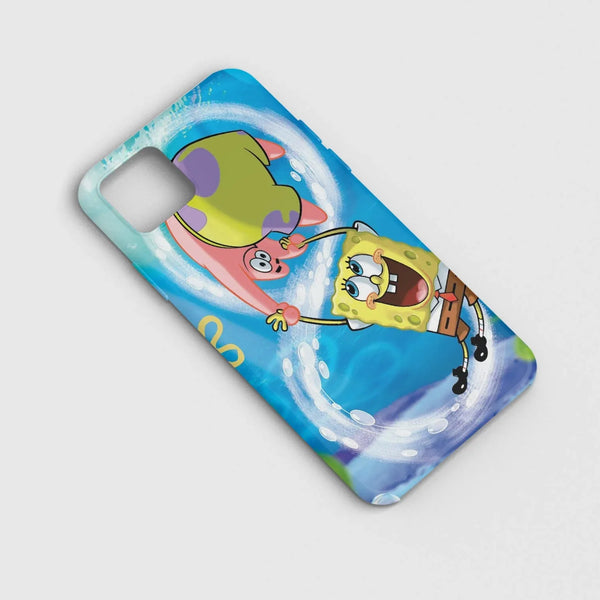 Husa compatibila cu Apple iPhone 12 model Sponge Bob and Patrick , Silicon, TPU, Viceversa - Viceversa
