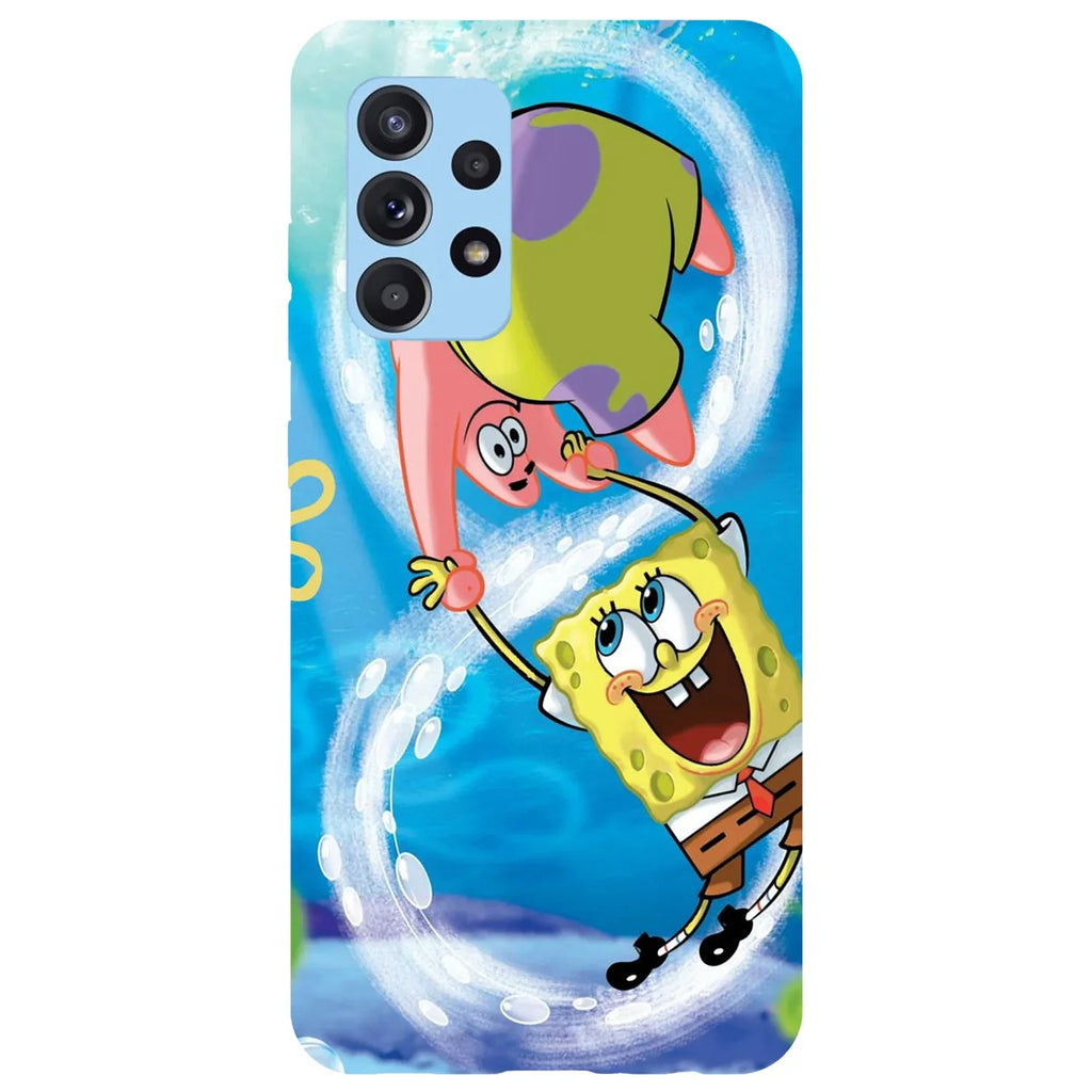 Husa compatibila cu Samsung Galaxy A53 5G model Sponge Bob and Patrick , Silicon, TPU, Viceversa - Viceversa