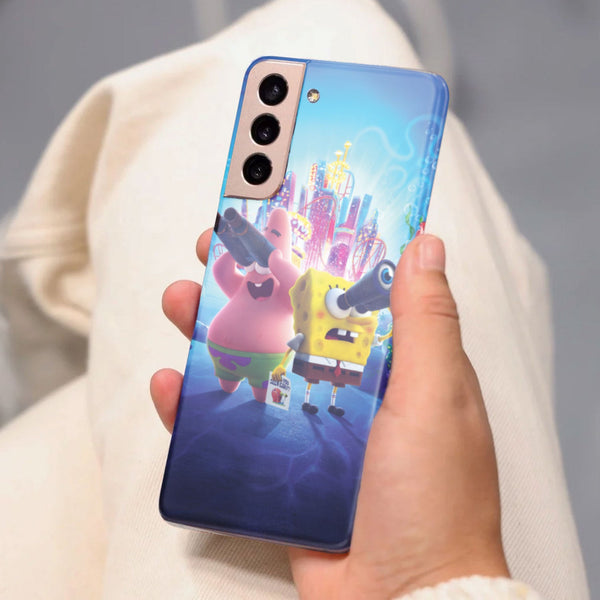 Husa compatibila cu Samsung Galaxy S21 FE model Sponge on the run, Silicon, TPU, Viceversa