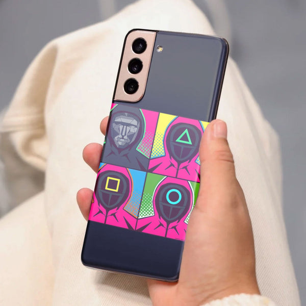 Husa compatibila cu Samsung Galaxy S21 FE model Squid game master, Silicon, TPU, Viceversa