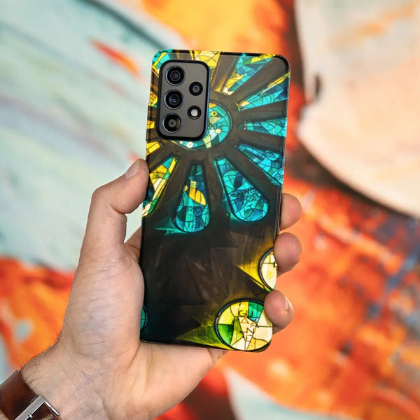 Husa compatibila cu Samsung Galaxy A22 4G model Stained Glass, Silicon, TPU, Viceversa - Viceversa