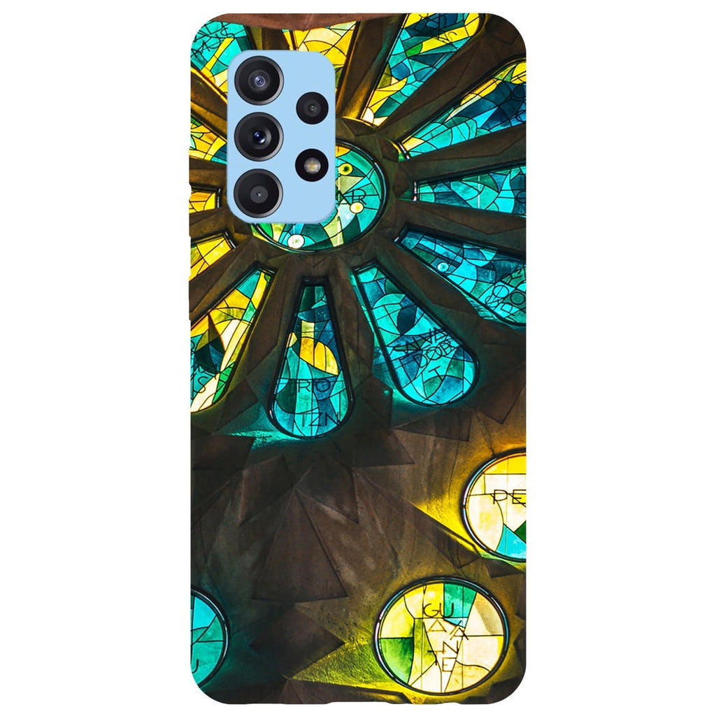 Husa compatibila cu Samsung Galaxy A73 5G model Stained Glass, Silicon, TPU, Viceversa