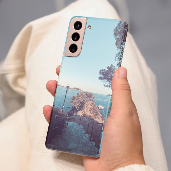 Husa compatibila cu Samsung Galaxy S21 FE model Stairs to the sea, Silicon, TPU, Viceversa