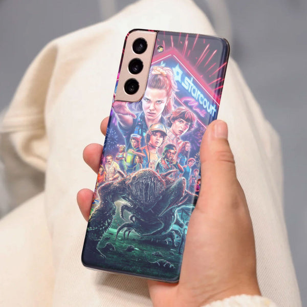 Husa compatibila cu Samsung Galaxy S21 FE model Stranger Things, Silicon, TPU, Viceversa