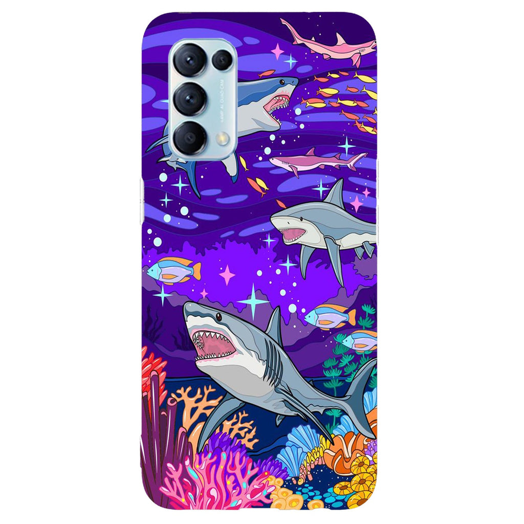 Husa compatibila cu Oppo Reno 5 4G model Subnautical life, Silicon, TPU, Viceversa