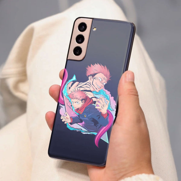 Husa compatibila cu Samsung Galaxy S21 FE model Sukuna Jujutsu Kaisen, Silicon, TPU, Viceversa