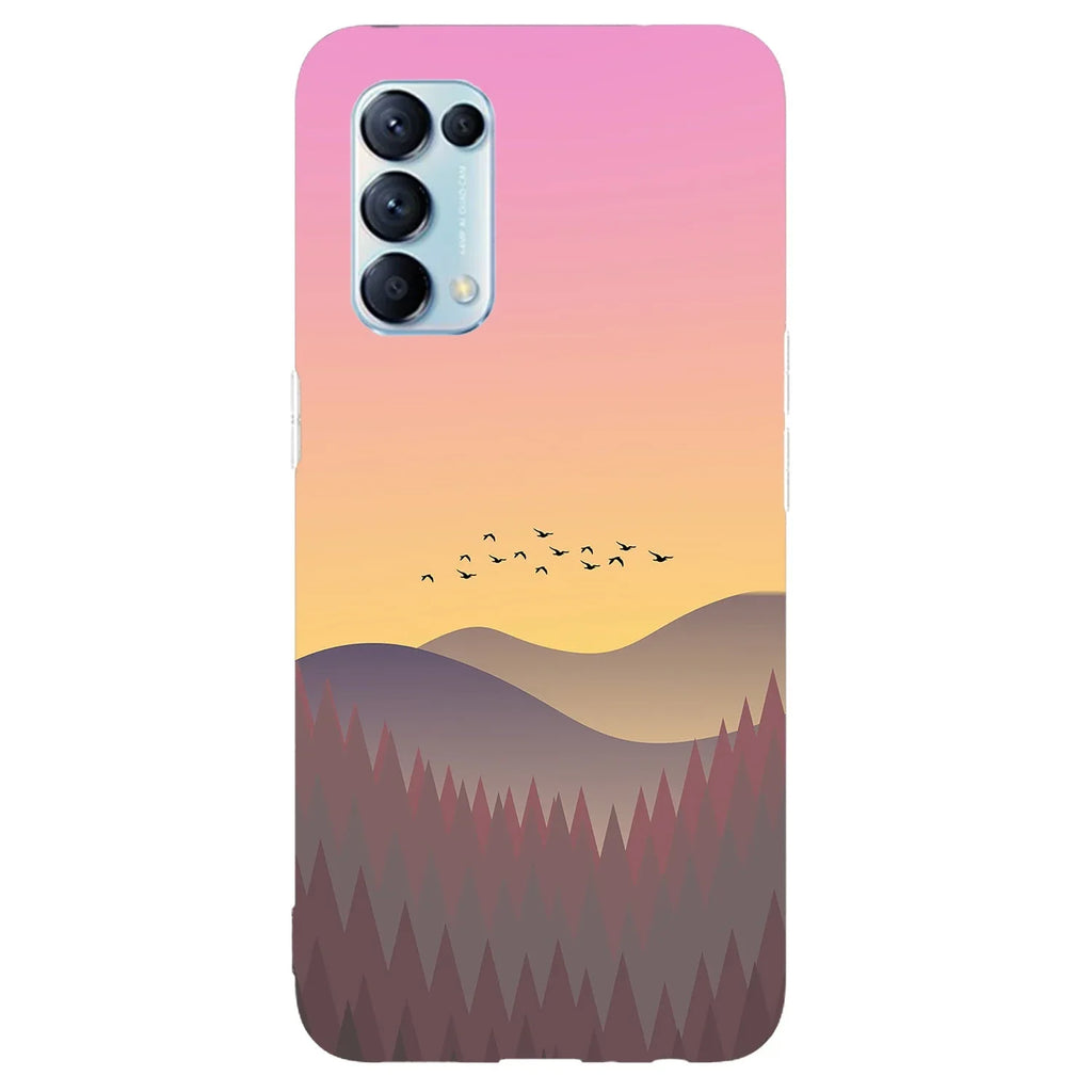 Husa compatibila cu Oppo Reno 6 5G model Sunny Grasslands, Silicon, TPU, Viceversa - Viceversa