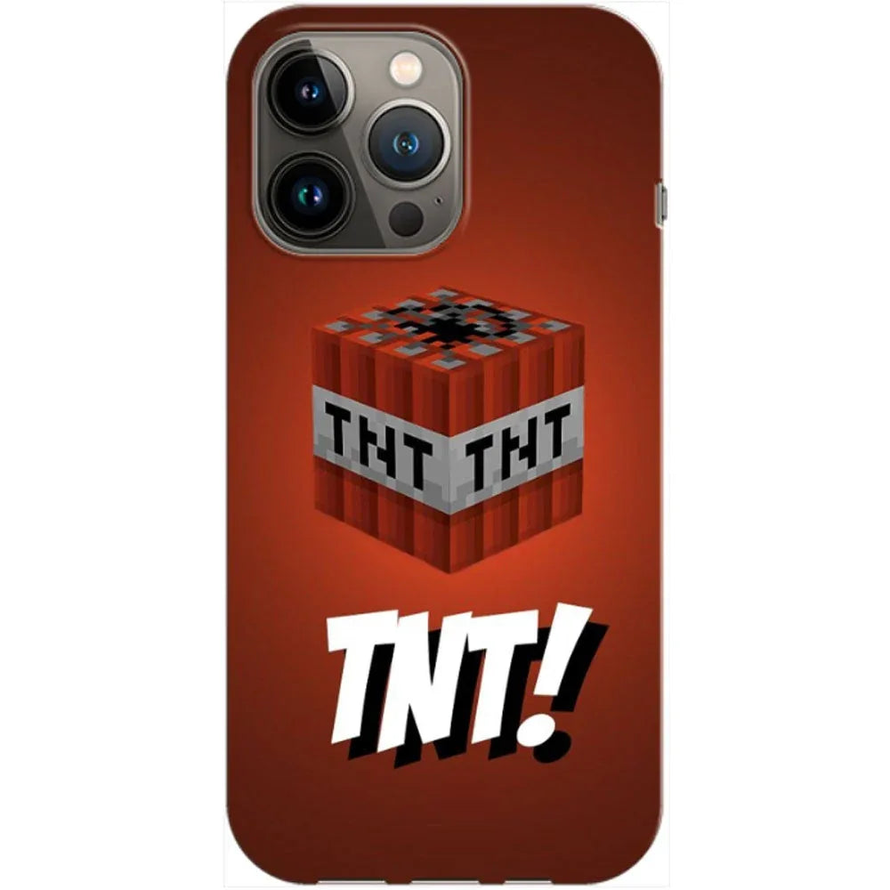 Husa Apple iPhone 12 / iPhone 12 Pro model TNT Minecraft, Silicon, TPU, Viceversa - Viceversa