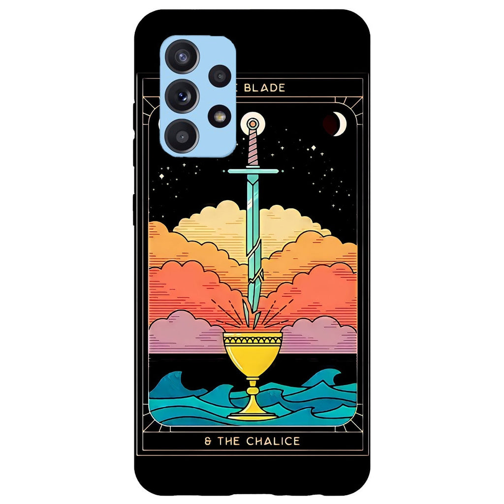 Husa compatibila cu Samsung Galaxy A73 5G model Tarrot Card, Silicon, TPU, Viceversa