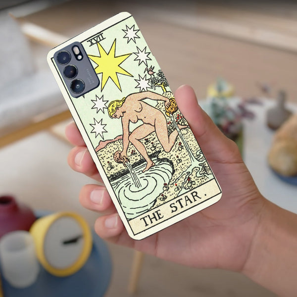 Husa compatibila cu Oppo Reno 5 4G model The star Tarrot Card, Silicon, TPU, Viceversa
