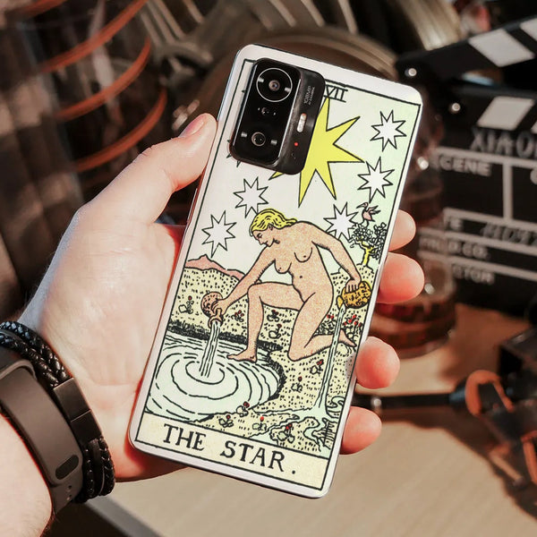 Husa compatibila cu Xiaomi Mi 9T model The star Tarrot Card, Silicon, TPU, Viceversa