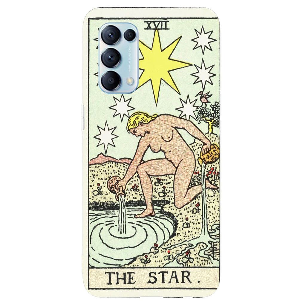Husa compatibila cu Oppo Reno 5 4G model The star Tarrot Card, Silicon, TPU, Viceversa