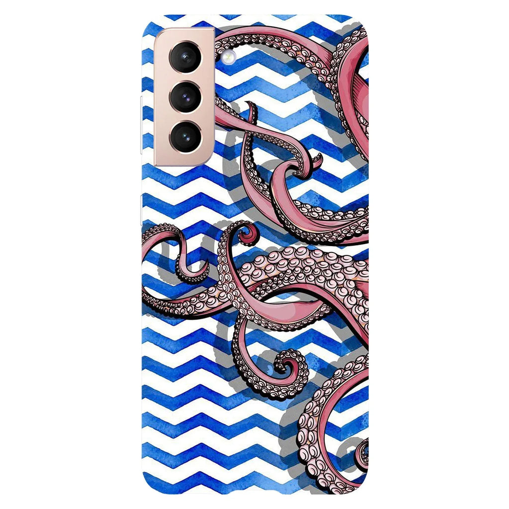 Husa compatibila cu Samsung Galaxy S21 Plus model Tentacles, Silicon, TPU, Viceversa - Viceversa