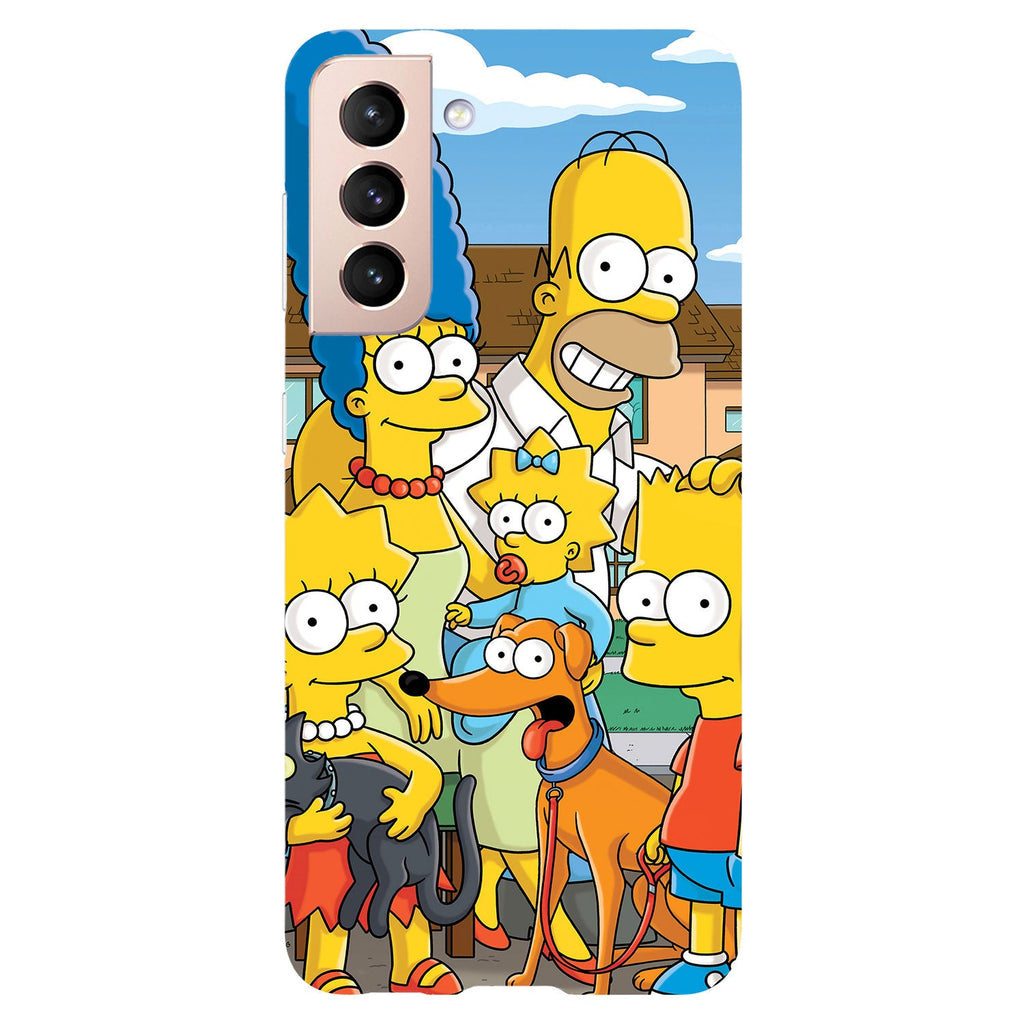 Husa compatibila cu Samsung Galaxy S21 Plus model The Simpsons, Silicon, TPU, Viceversa