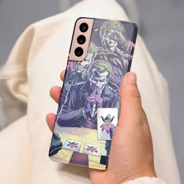 Husa compatibila cu Samsung Galaxy S21 FE model The three Jokers, Silicon, TPU, Viceversa