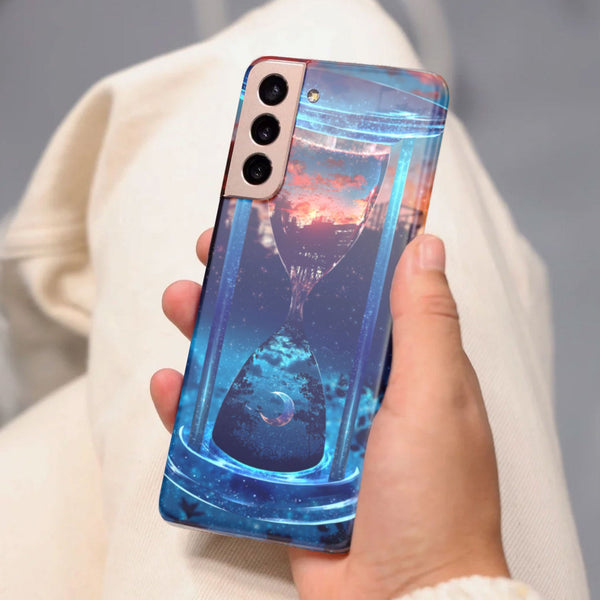 Husa compatibila cu Samsung Galaxy S21 FE model The flow of time, Silicon, TPU, Viceversa