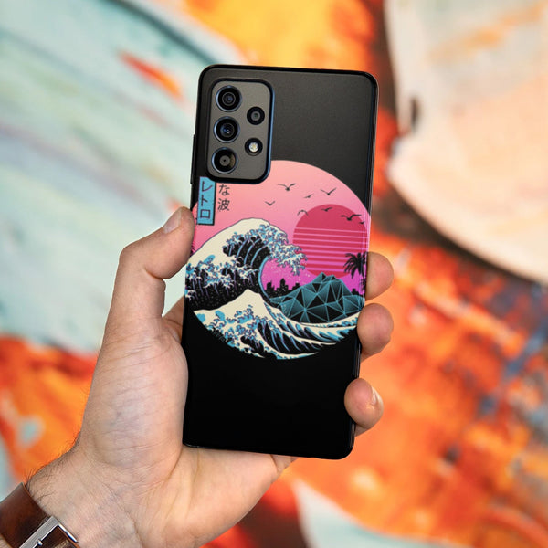 Husa Samsung Galaxy Galaxy A72 model The great Wave of Kanagawa, Silicon, TPU, Viceversa