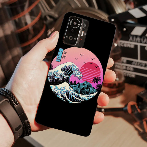 Husa compatibila cu Xiaomi Mi 9T model The great Wave of Kanagawa, Silicon, TPU, Viceversa