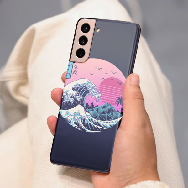 Husa Samsung Galaxy S21 FE model The great Wave of Kanagawa, Silicon, TPU, Viceversa