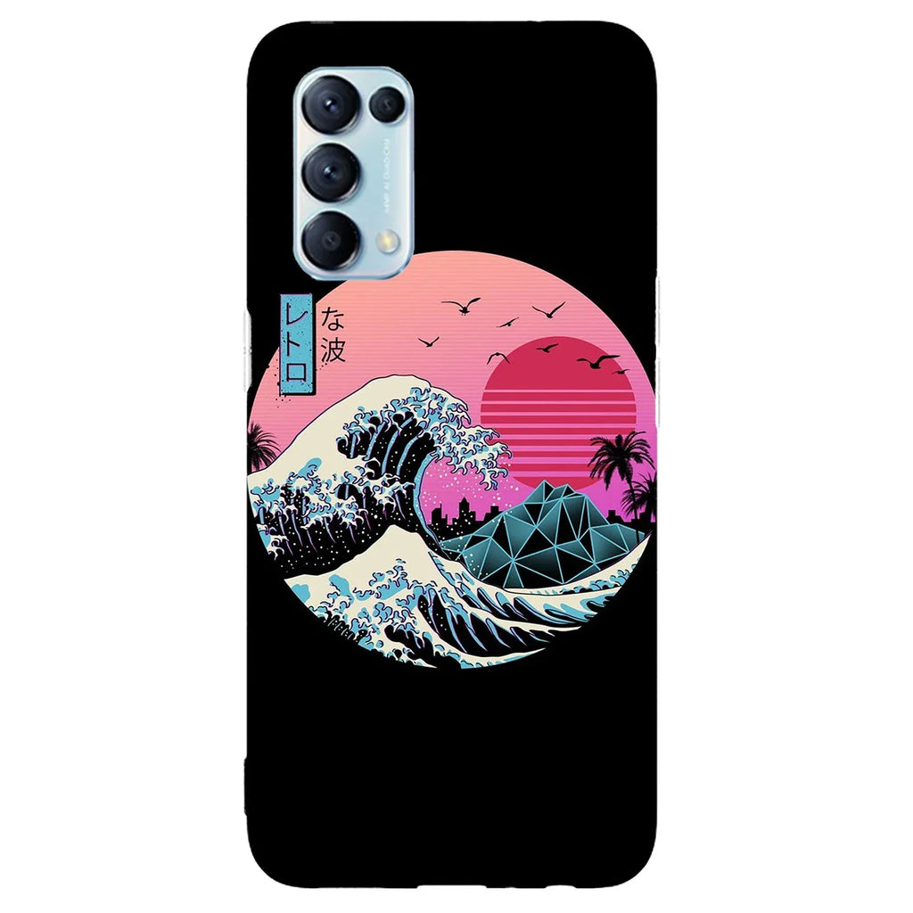 Husa compatibila cu Oppo A72 4G model The great Wave of Kanagawa, Silicon, TPU, Viceversa - Viceversa
