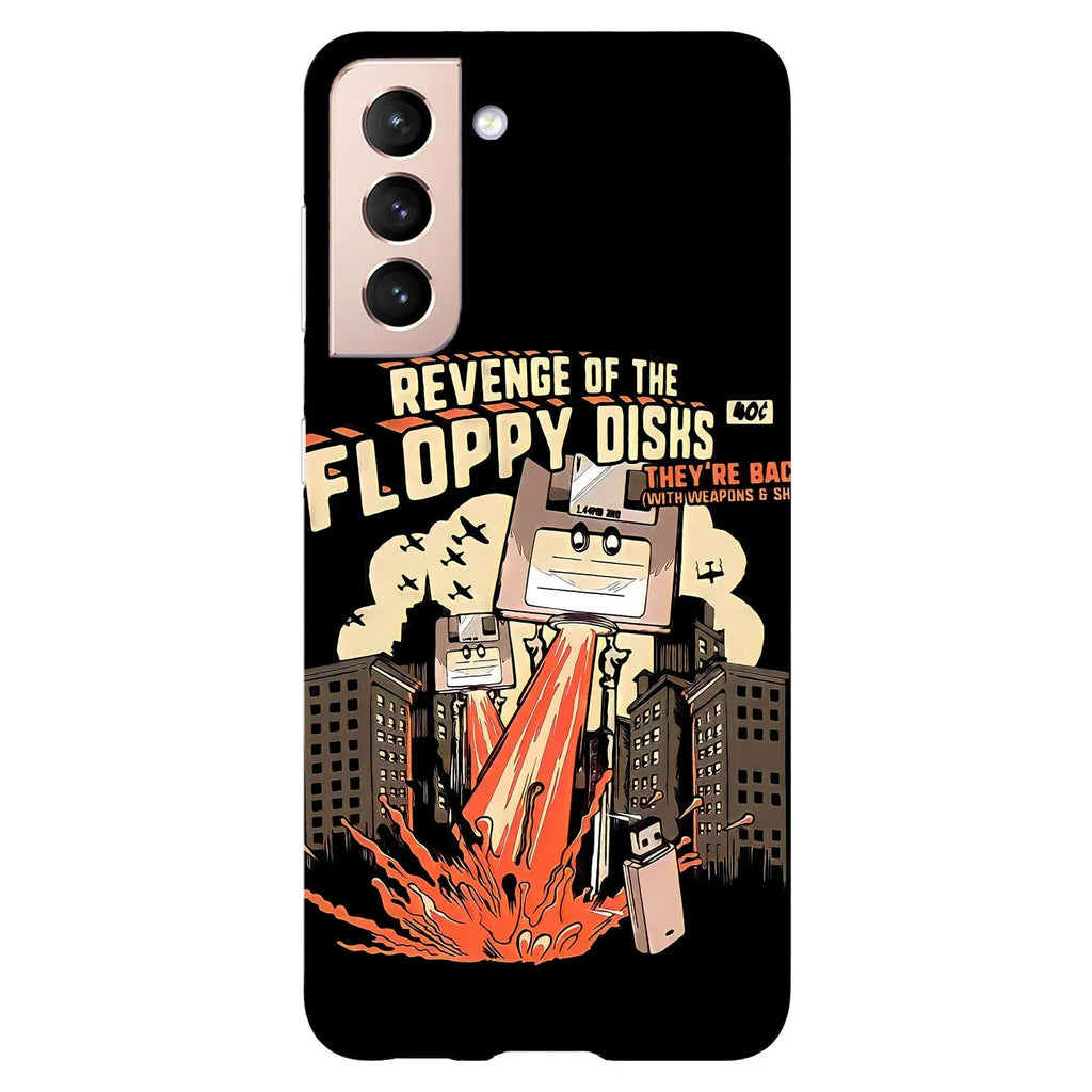 Husa compatibila cu Samsung Galaxy S21 Ultra model The revenge of flppy disk, Silicon, TPU, Viceversa - Viceversa