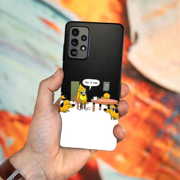 Husa compatibila cu Samsung Galaxy A53 5G model This is fine reverse meme, Silicon, TPU, Viceversa - Viceversa