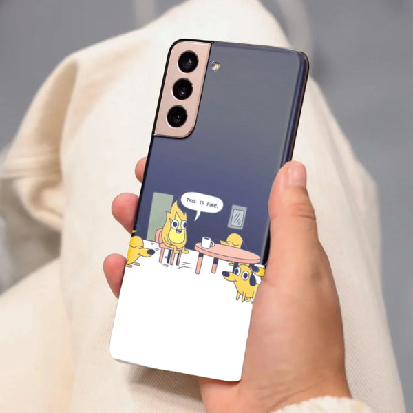 Husa compatibila cu Samsung Galaxy S20 Ultra model This is fine reverse meme, Silicon, TPU, Viceversa - Viceversa