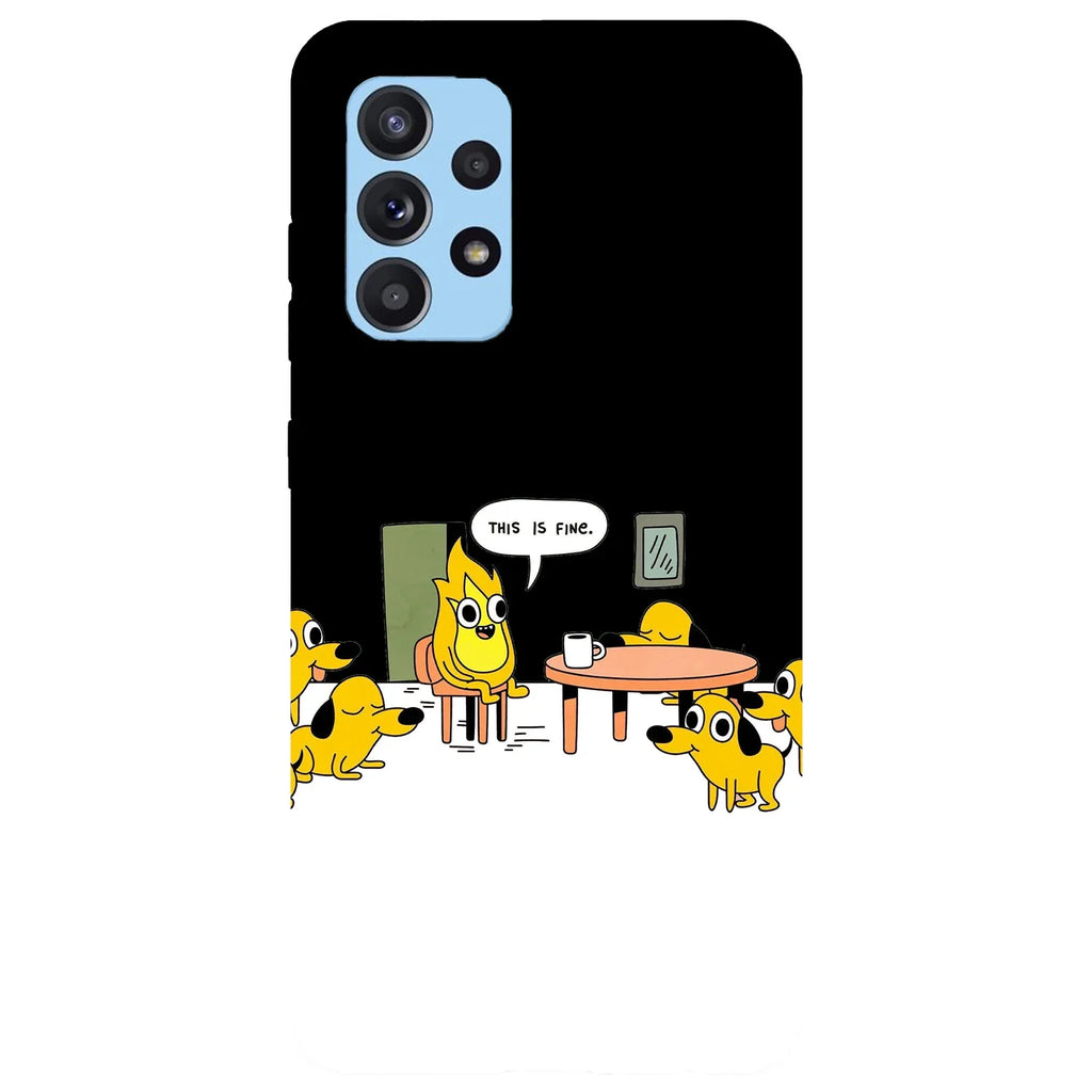 Husa compatibila cu Samsung Galaxy A53 5G model This is fine reverse meme, Silicon, TPU, Viceversa - Viceversa