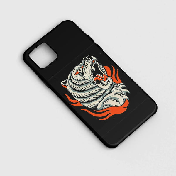 Husa compatibila cu Apple iPhone 11 model Tiger flames, Silicon, TPU, Viceversa - Viceversa
