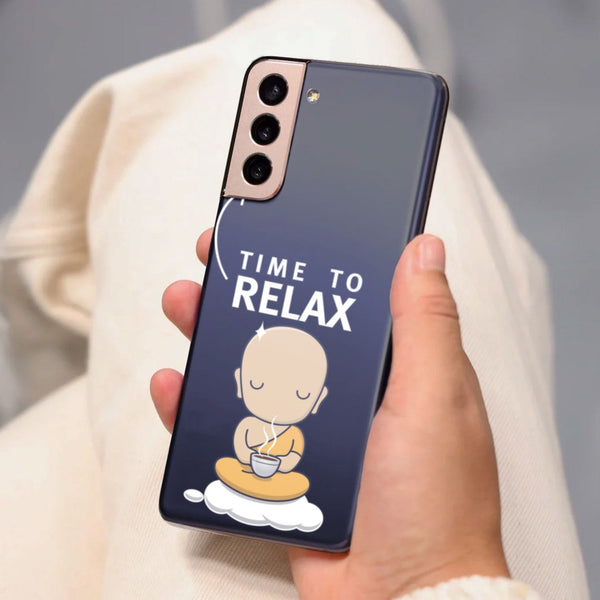 Husa Samsung Galaxy S21 FE model Time to relax, Silicon, TPU, Viceversa